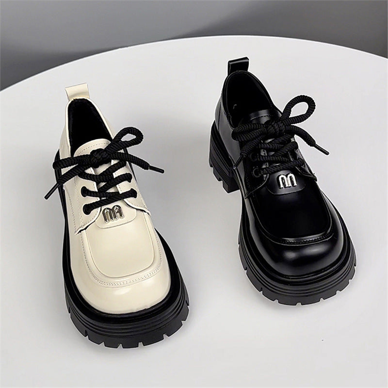 Women's Genuine Platform Spring British Style Small Loafers