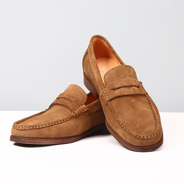Men's Cowhide Genuine Doug Slip-on Suede Frosted Loafers