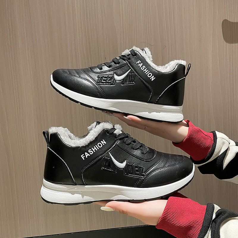 Thickening Thermal Cotton Winter Surface Waterproof Casual Shoes