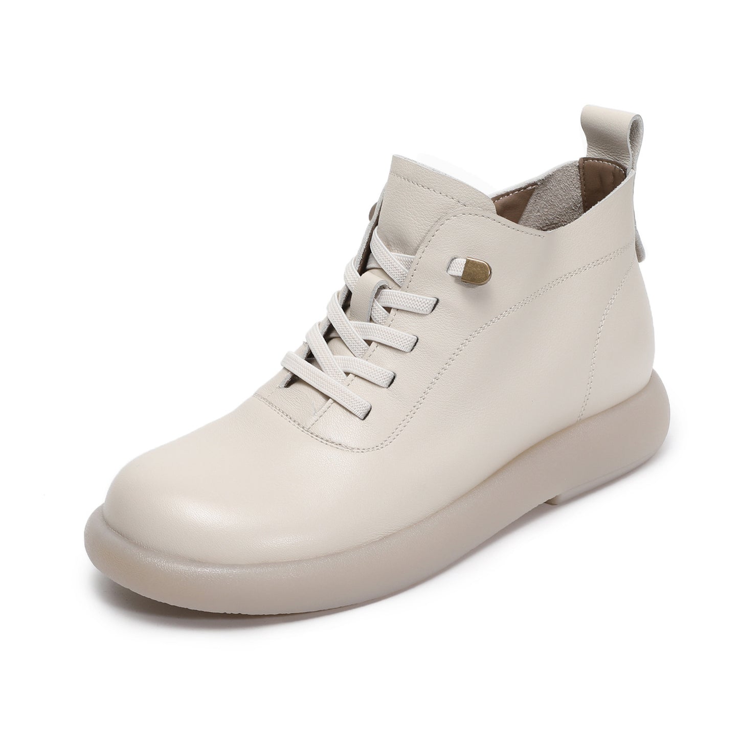 Women's Genuine Soft Bottom Surface Flat Ankle Comfortable Single Tendon Leisure Women's Leather Boots
