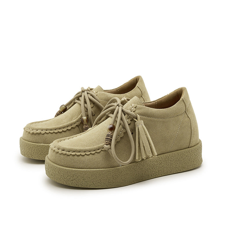 Thick Bottom Kangaroo Autumn Retro Fashion Female Sneakers