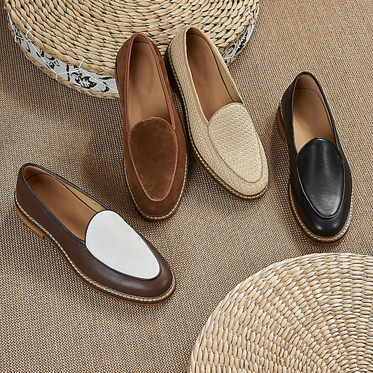 Men's Platform Lightweight Laceless Board Top Layer Men's Shoes