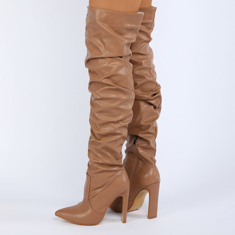 Women's Fashion Outdoor Chunky Flat High Heels