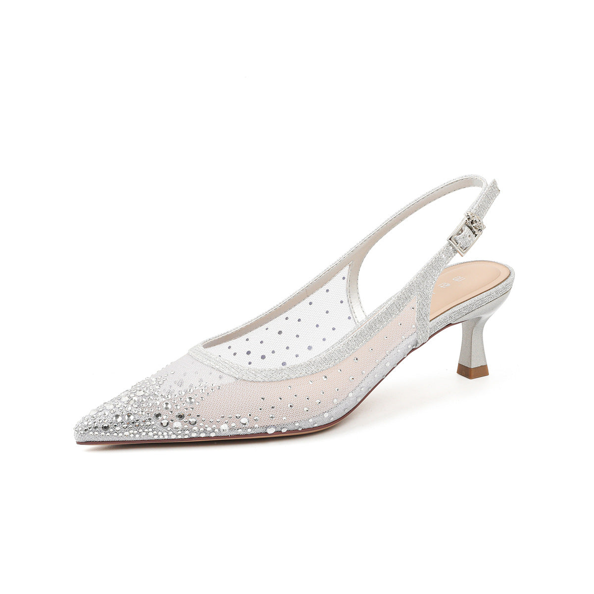 Women's Starry Rhinestone French High Elegant Wedding Bridesmaid Design Sense Men's Shoes