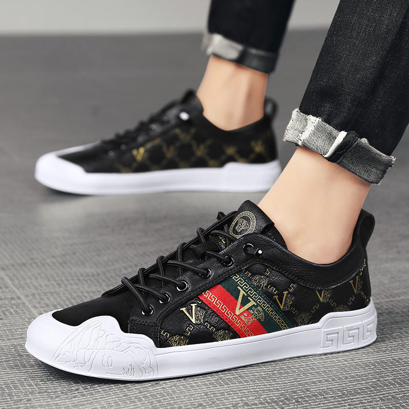 Men's Fashion Personalized Trendy Green Four Sets Casual Shoes