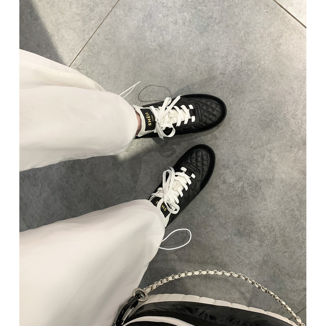 Women's Style Imported Tire Calfskin Classic Color Casual Shoes