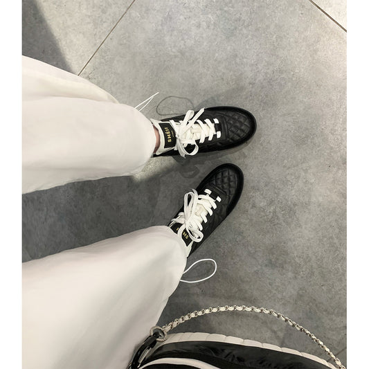 Women's Style Imported Tire Calfskin Classic Color Casual Shoes