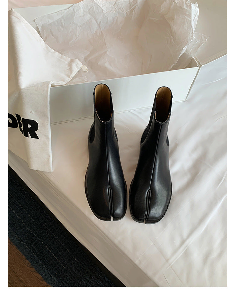 Grape Mom British Style Horseshoe Short Stretch Boots