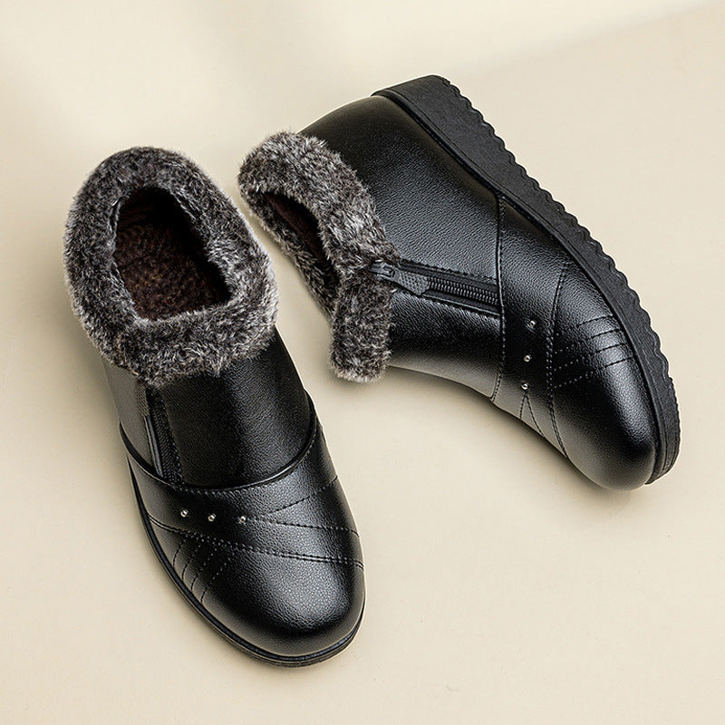 Women's Winter Cotton Female Mom Fleece-lined Warmth Women's Shoes