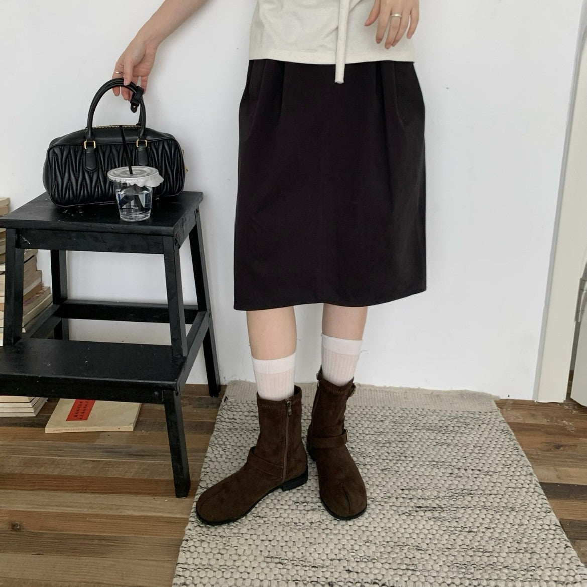 Excluding Black Low Riding Female Martin Are Women's Leather Boots