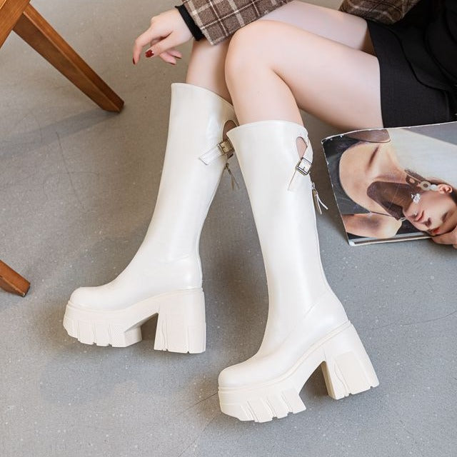 Women's Thick High Height Increasing Super Knight Boots