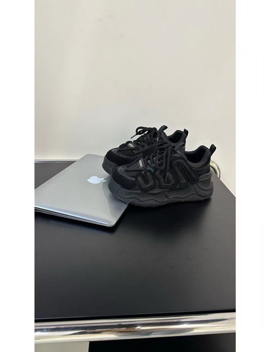 Fashion Platform Muffin Daddy Retro Genuine Casual Shoes