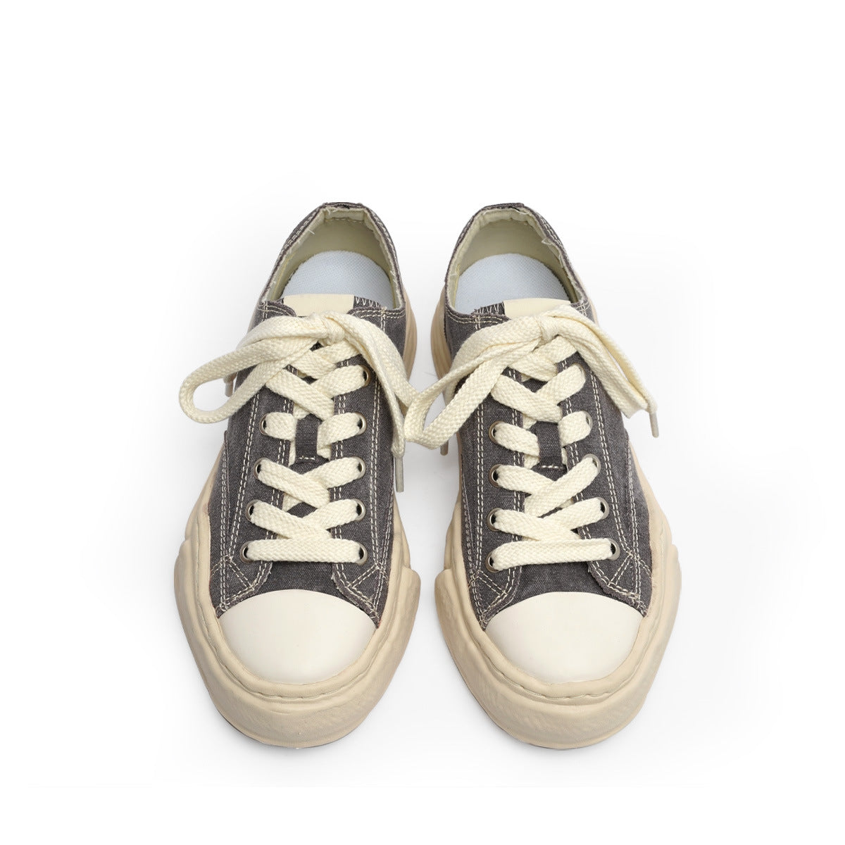 Women's & Men's Washed Dissoed Breathable Platform Height Increasing Canvas Shoes