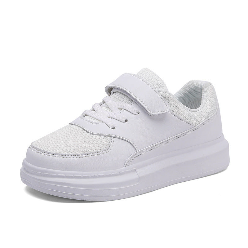 Children's White Middle Big Campus Performance Kid's Sneakers