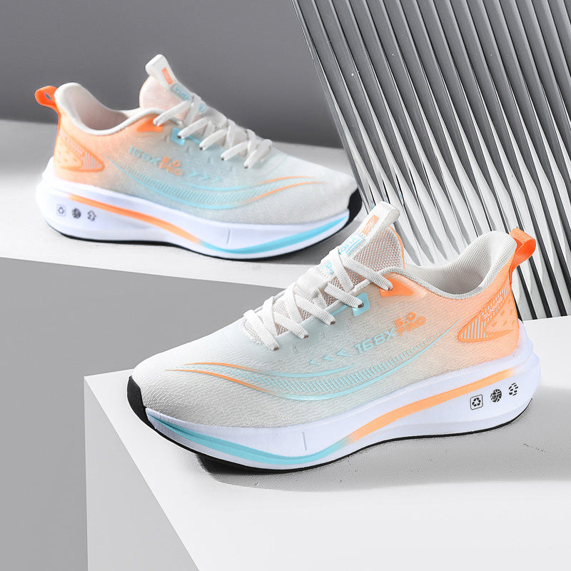 Men's Four Green Light Breathable Shock Absorption Sneakers