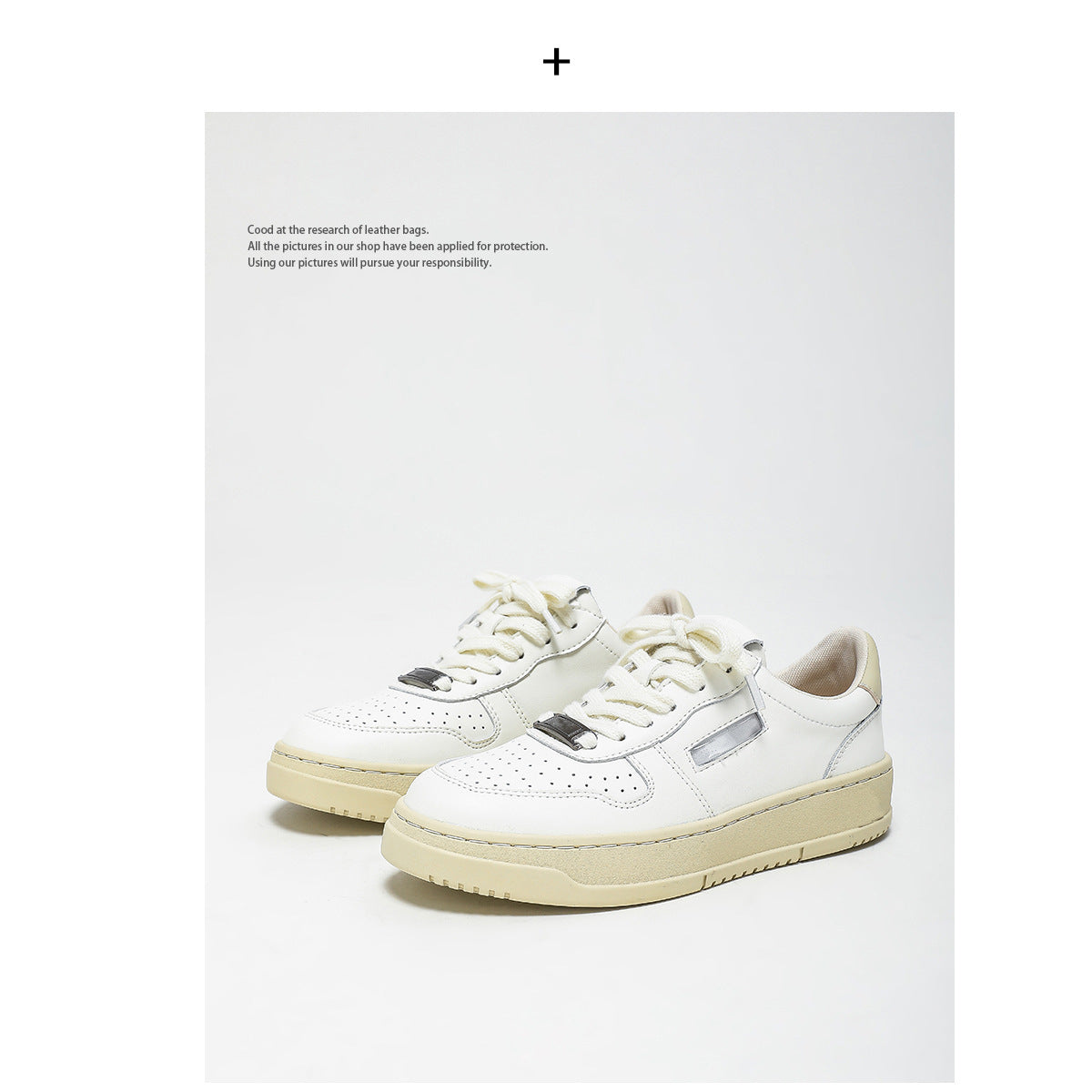 Women's White Minority Sports Leisure Genuine Retro Women's Board Shoes