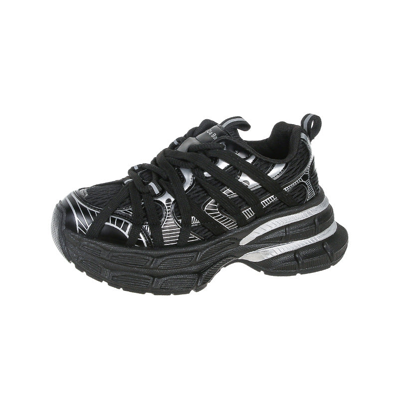 Retro Platform Breathable Mesh Surface Dad Early Autumn Lightweight Height Women's Sports Shoes
