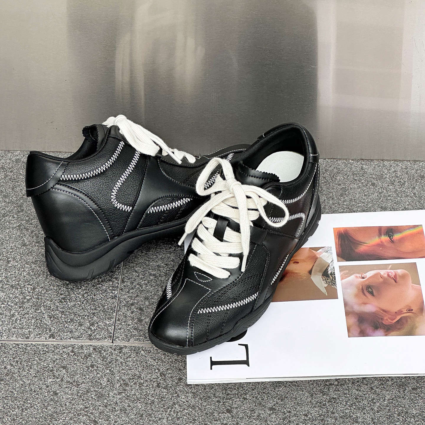 Women's Easy Matching Height Increasing Insole German Training Women's Casual Shoes