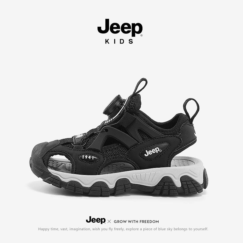 Children's Bottom Beach Boys Closed Toe Middle Sandals