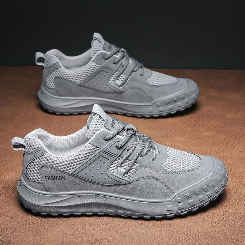 Men's Summer Breathable Mesh Construction Site Labor Casual Shoes