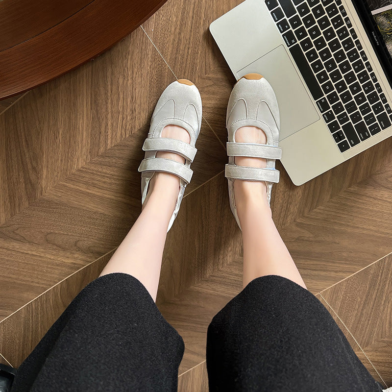 Women's Mary Jane Ballet Training Velcro Comfortable Casual Shoes