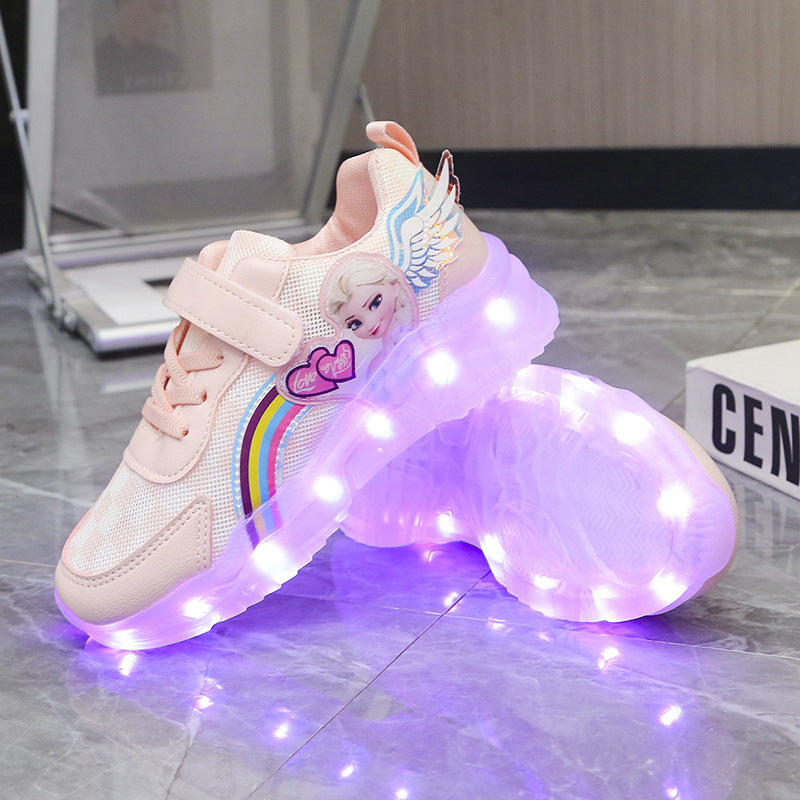 Horse Running Light Luminous Up Boy Kid's Sneakers