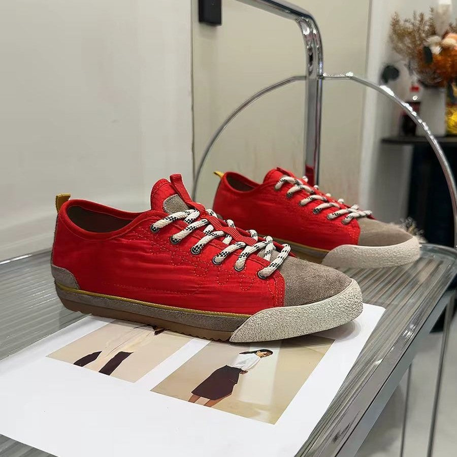 Women's Style Super Popular Genuine Satin Cloth Spring Comfortable Lightweight Soft Women's Casual Shoes