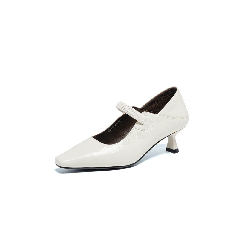 Women's Square Toe High Mary Jane Two-way Wear Women's Fashion Shoes