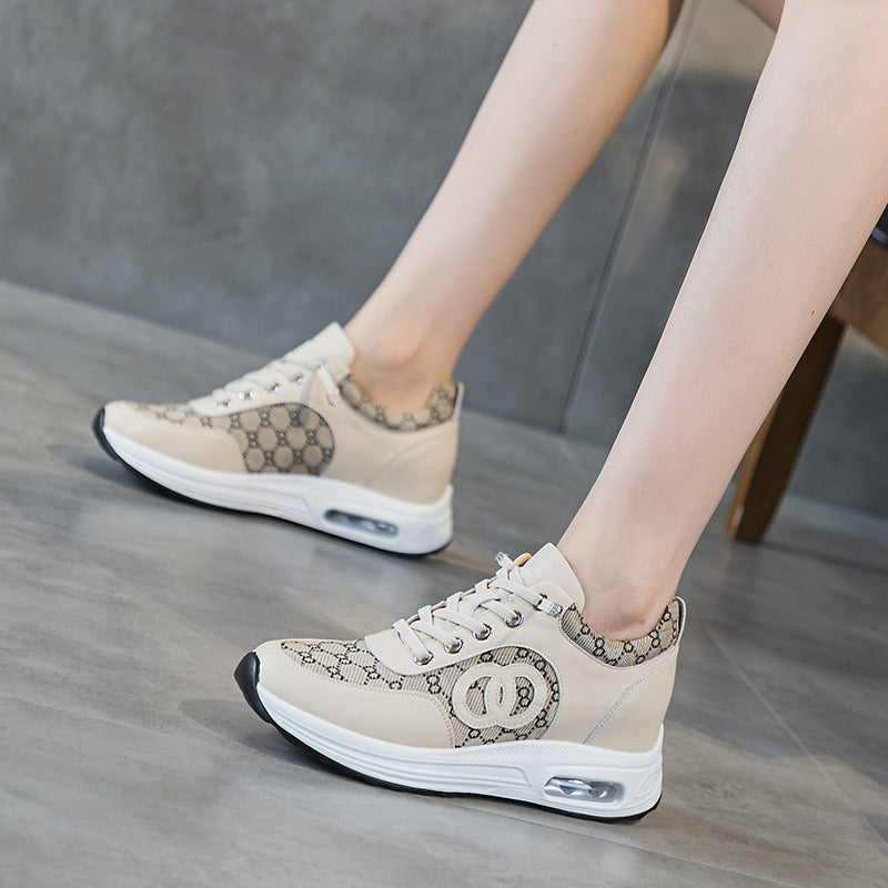 Women's Insole Spring Korean Style Thick Bottom Breathable Casual Shoes