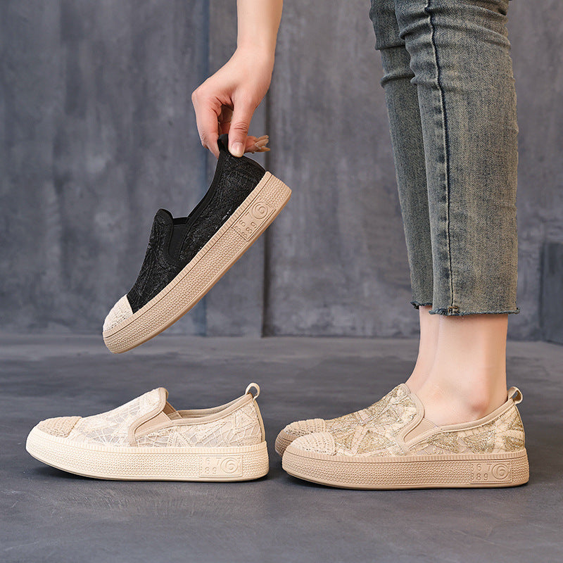 Women's Fisherman Summer Flat Classic Style Mesh Breathable Plus Women's Casual Shoes