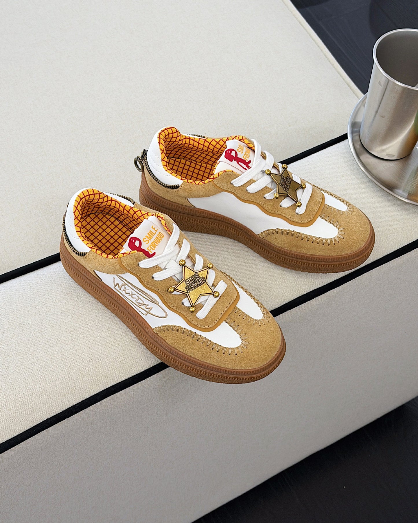 Women's Spring Badge Genuine German Training Lace Up Sneakers