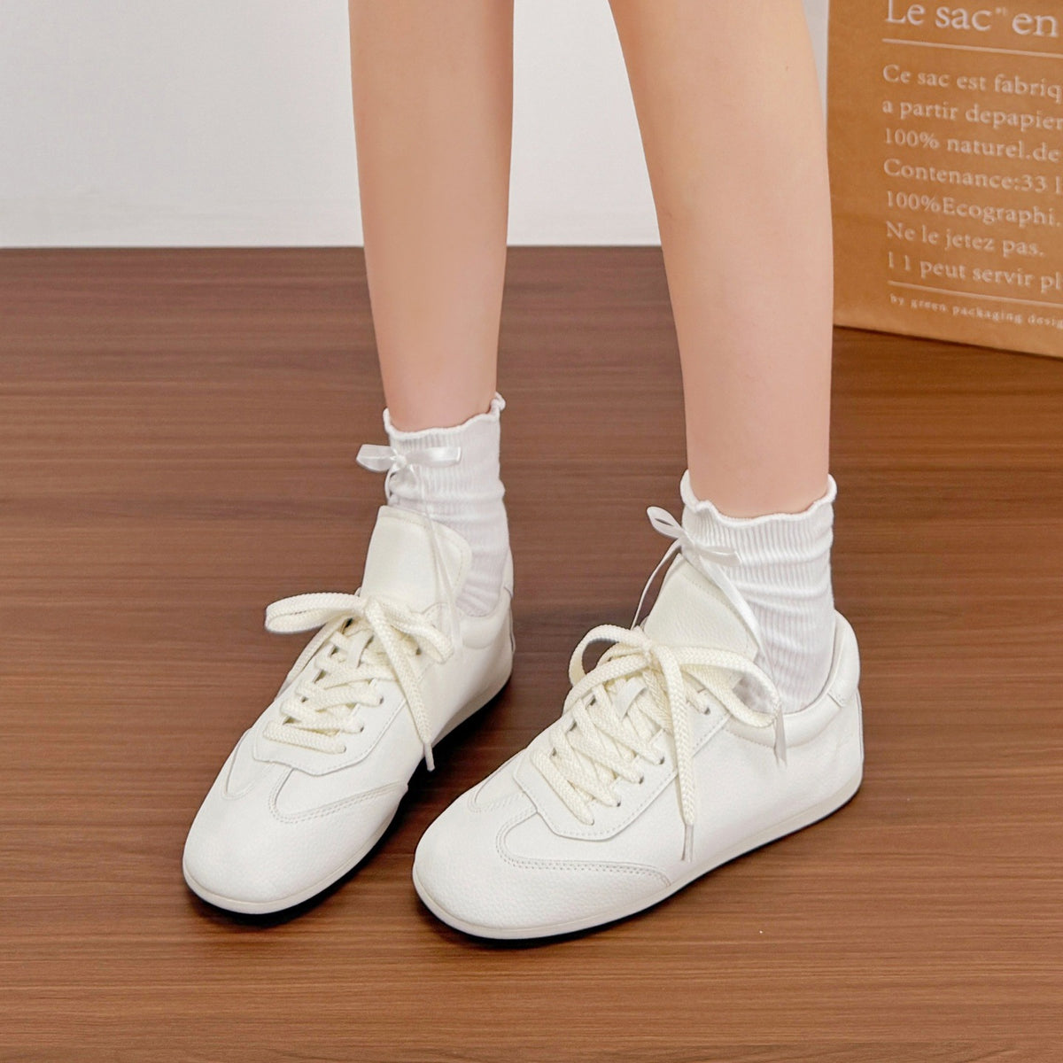 Women's Grape Platform Round Toe Heightened Easy Wear Sneakers