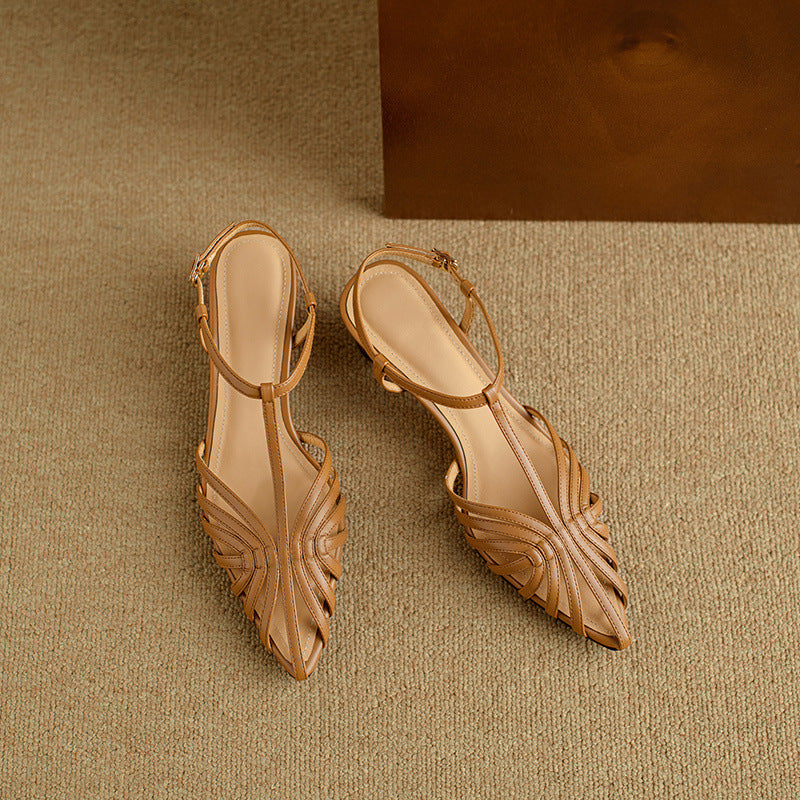 Women's Special Interest Light Luxury Summer Handmade Women's Shoes