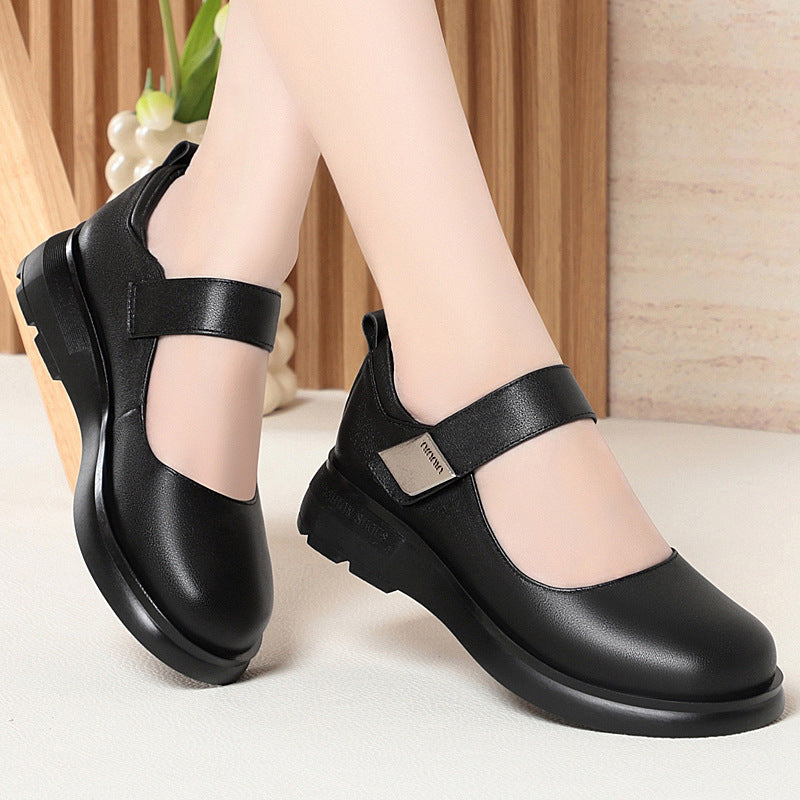 Women's Large Single Low Thick Mom For Catwalk Women's Casual Shoes