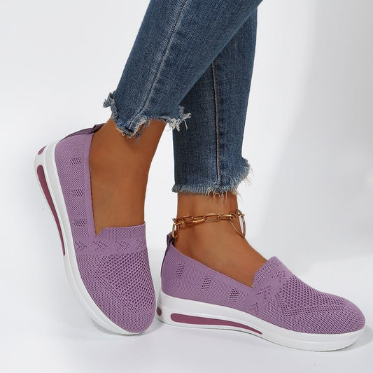 Women's Summer Oversized Flat Platform Wedge Sports Casual Shoes