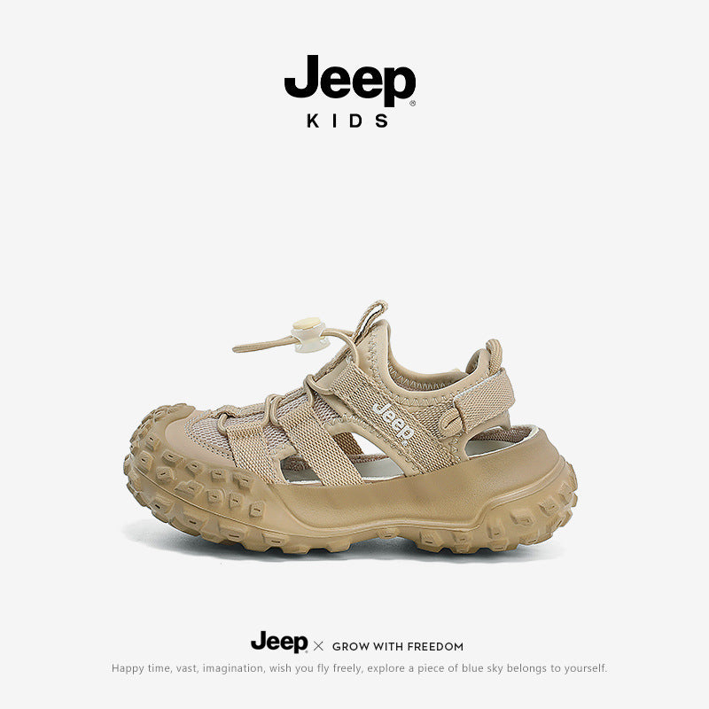 Children's Sports Summer Rotating Button Soft Bottom Kid's Sandals