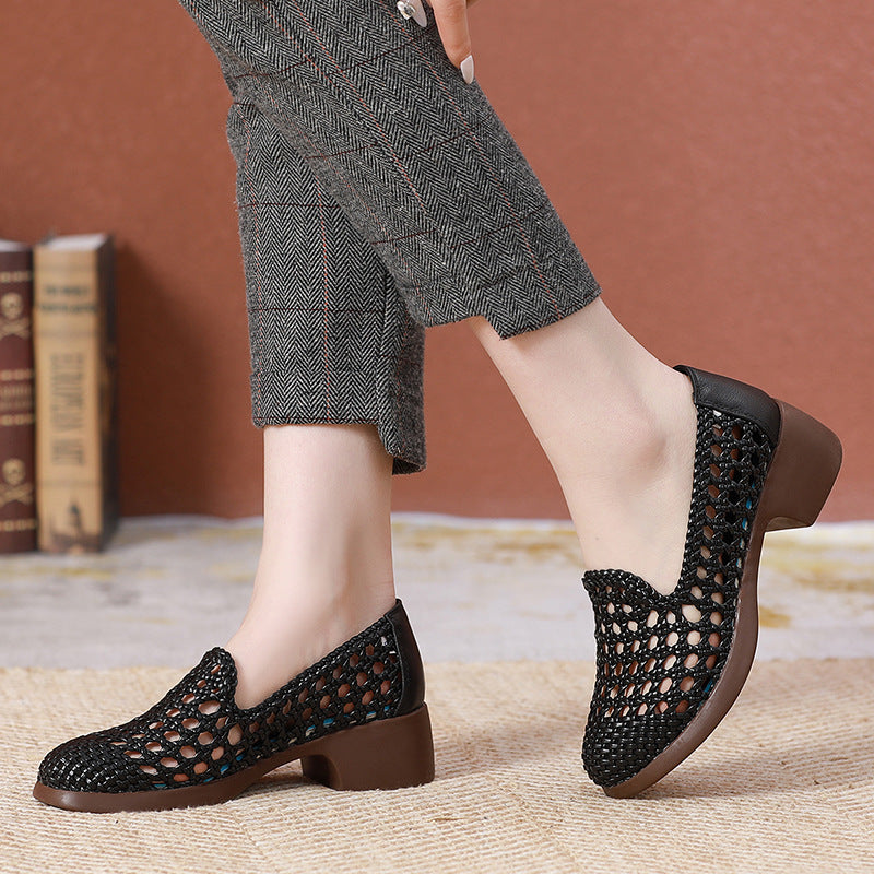 Women's Closed Toe Summer Mid Soft Bottom Sandals