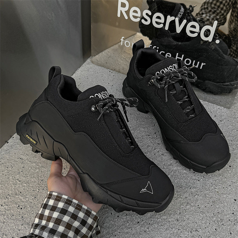 Men's Spring Hiking Elevator Wild Breathable Board Sneakers