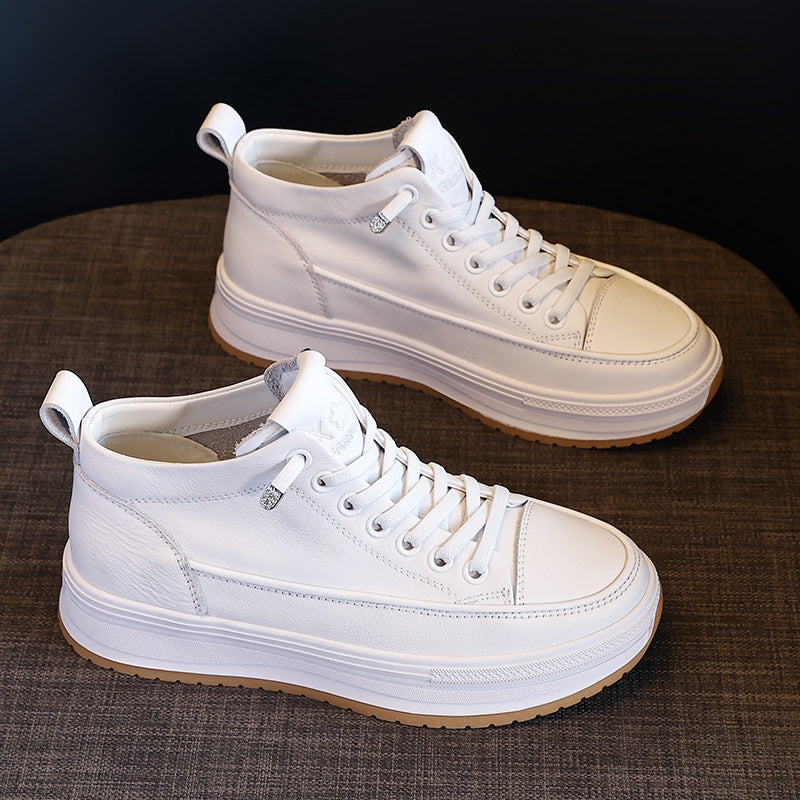Women's Authentic Hollow Out White Summer Versatile Breathable Flat Women's Casual Shoes