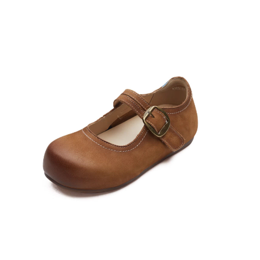 Strap Shallow Mouth Pumps Spring Round Head Women's Fashion Shoes