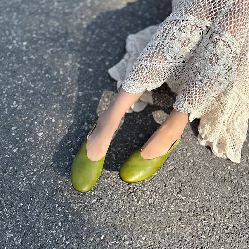 Women's Spring Genuine Summer Flat Temperament Wild Women's Fashion Shoes