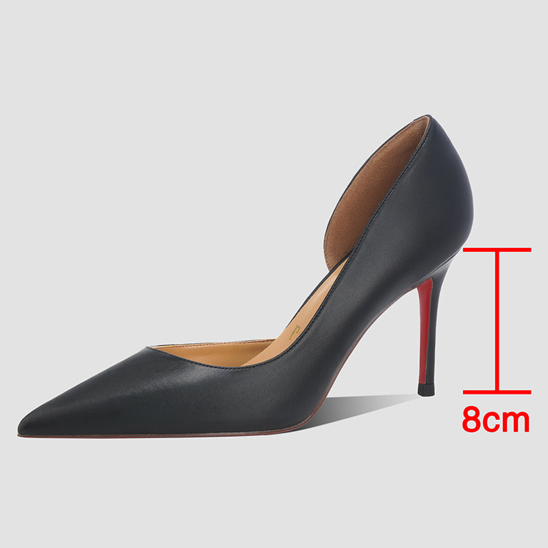 Empty High Pointed Toe Low-cut Adult Lady Like Woman Stiletto Heels