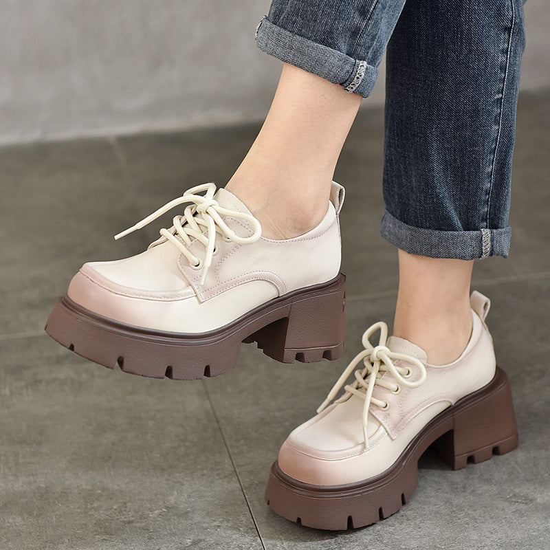 Women's & Men's Activity Price Platform Genuine Cattlehide Surface Men's Shoes