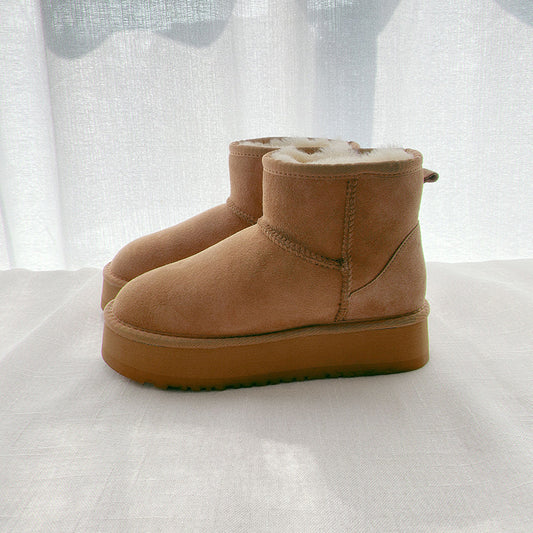 Women's Increasing Outer Wear Warm Muffin Short Snow Boots