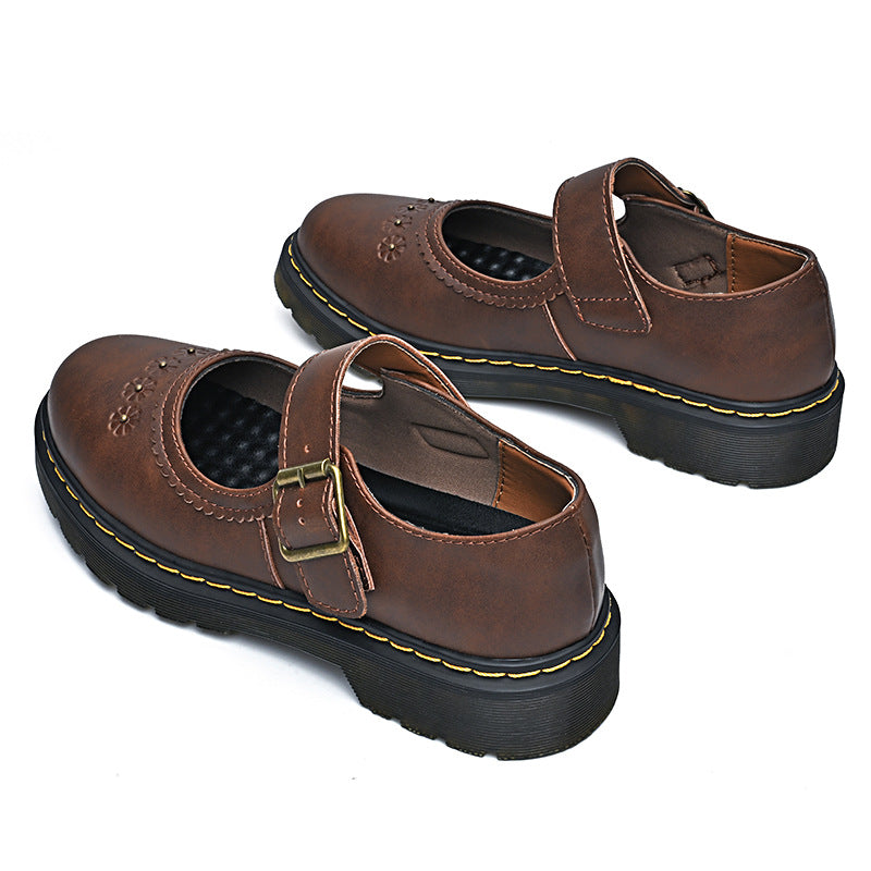 Women's Mary Jane Large Size British Fashion Single Women's Shoes