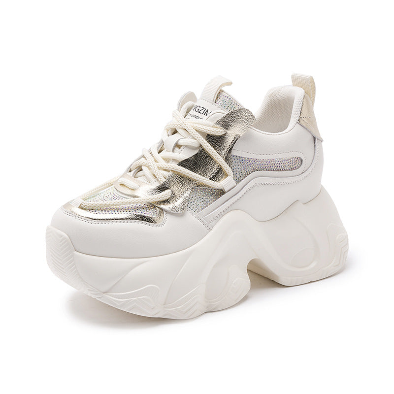 Women's Fashion Sports Leisure Small Height Increasing Sneakers