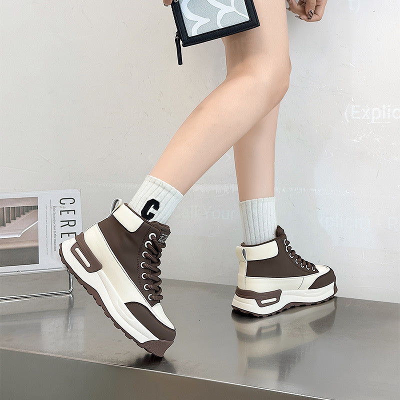 Women's Platform Winter In Cotton Veet Super Sneakers