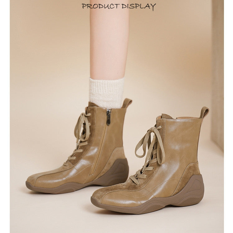 Women's Training Thick Bottom Soft Sports Short Winter Plus Veet Genuine Boots