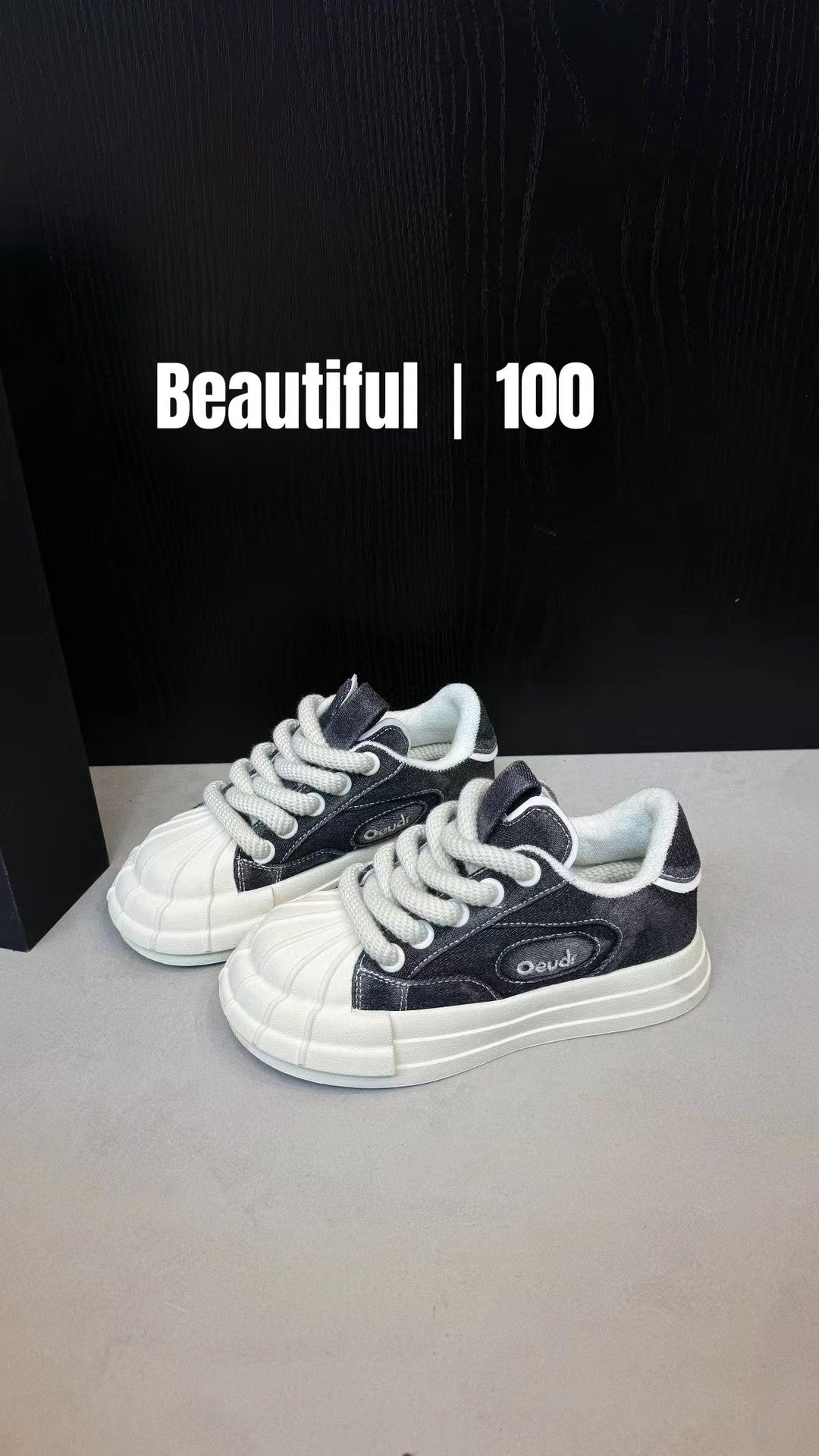 The Bottom Black White Board Ugly Cute Sneakers