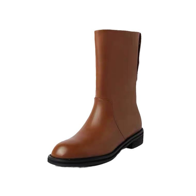 Women's Wear Pattern Retro Lapels Western Cowboy Ankle Heels